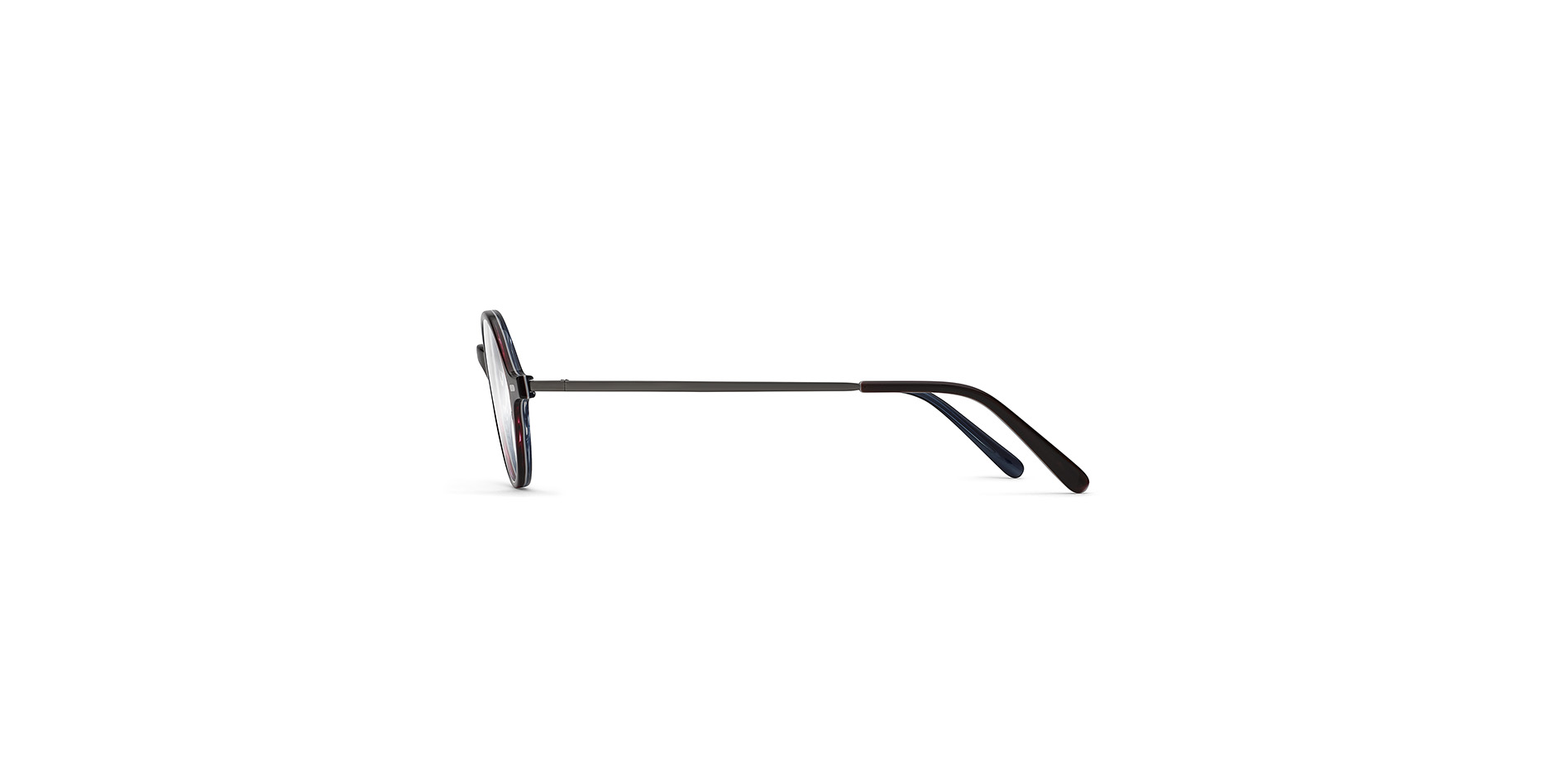 Klassische Damen-Korrektionsbrille aus Kunststoff in Pantoform, der Bügel ist mit einem Flexscharnier ausgestattet,  BC 010 FLEX CL