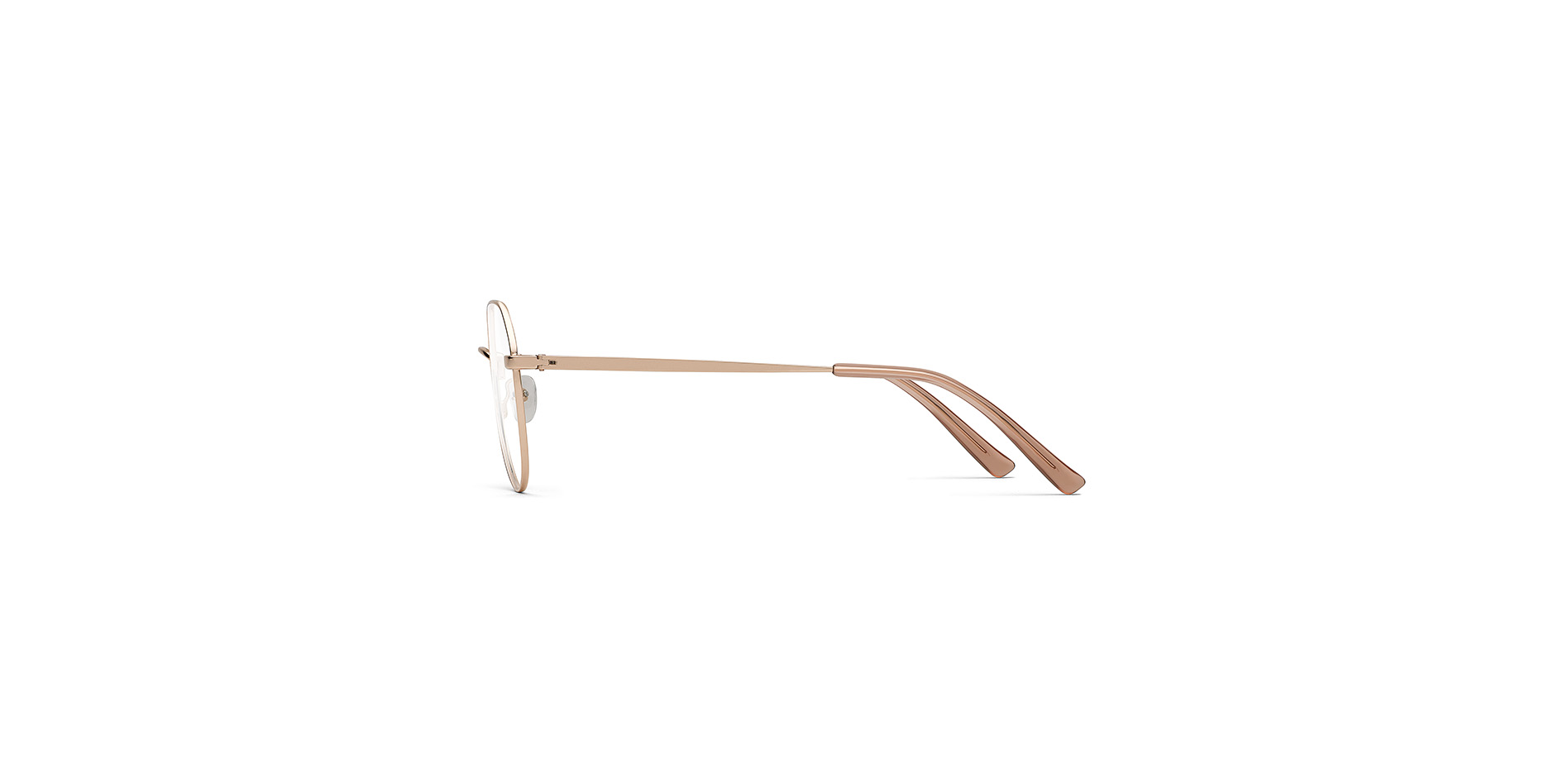 Modische Damen-Korrektionsbrille aus Metall in Pantoform,  BE 012 FA