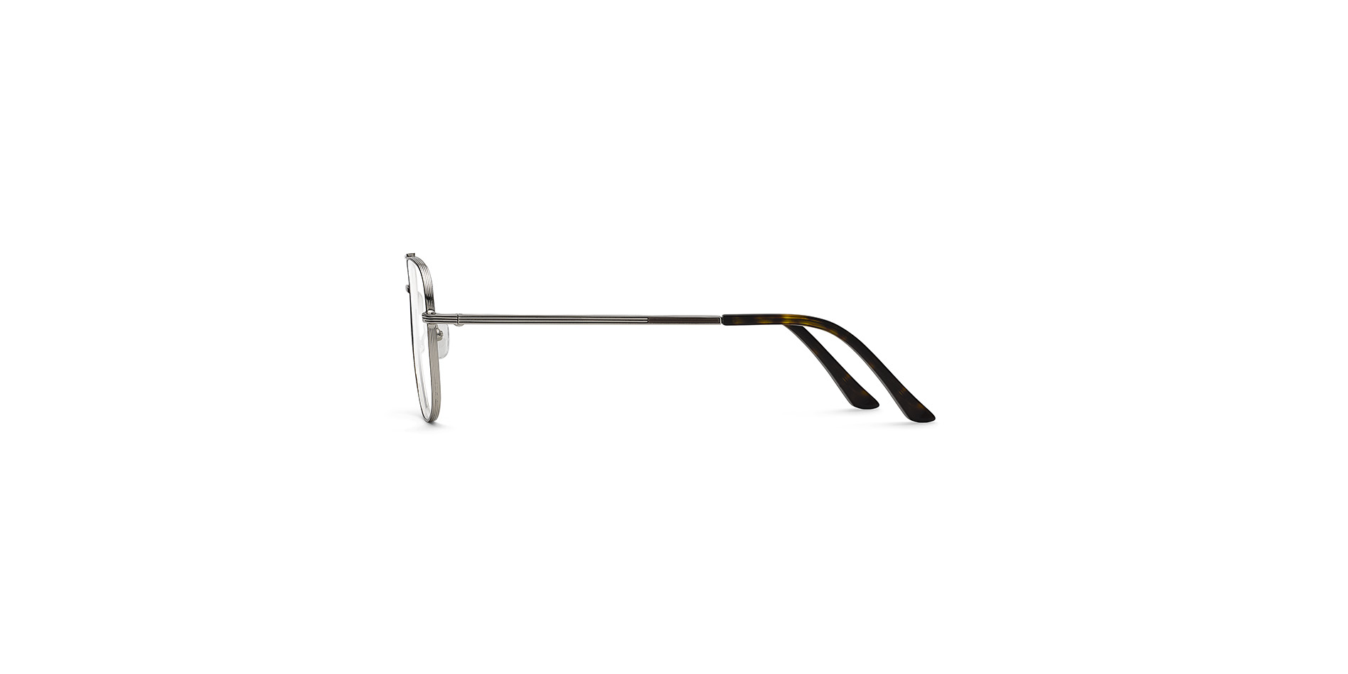 Classici da pilota: occhiali da vista uomo in acciaio inox,  BE 017 CL