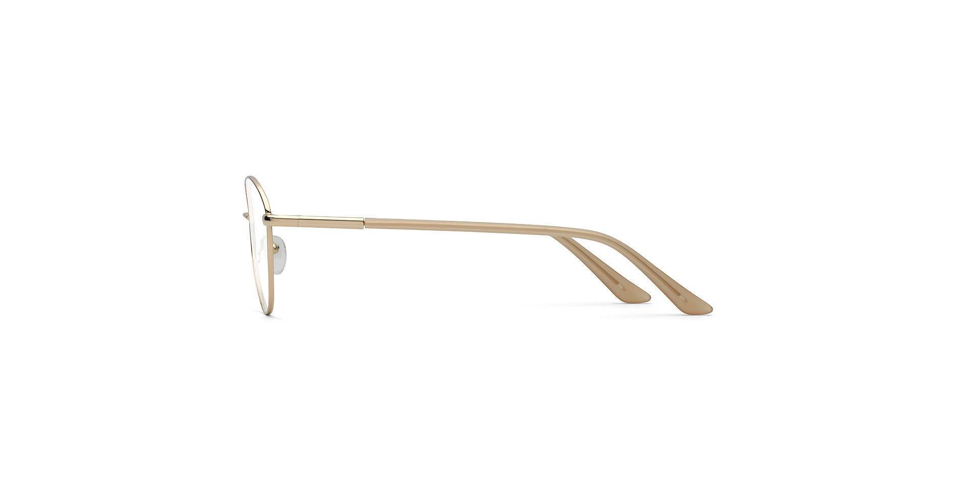 Feminine Damen-Korrektionsbrille aus Edelstahl, Fassungsfront oval,  BD 508 CL